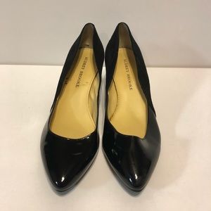 Audrey Brooke - Pleatehr toe and Suede Back Wedge